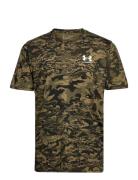 Ua Abc Camo Ss Tops T-shirts Short-sleeved Black Under Armour