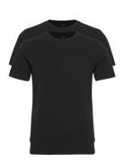 Core Slim T-Shirt 2P Tops T-shirts Short-sleeved Black Björn Borg