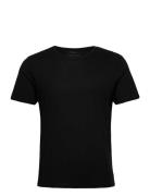 Men's Modal Crew Neck T-Shirt 1-Pack Sport T-shirts Short-sleeved Blac...