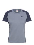 Sanne Hiking Tee Sport T-shirts & Tops Short-sleeved Blue Kari Traa