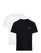 2 Pack Monologo T-Shirt Tops T-shirts Short-sleeved White Calvin Klein...