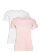 2-Pack Monogram Slim Tee Tops T-shirts & Tops Short-sleeved Multi/patt...