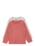 Blouse Ls Tops T-shirts Long-sleeved T-shirts Pink Minymo