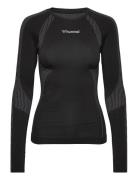 Hmlshaping Seamless T-Shirt L/S Tops T-shirts & Tops Long-sleeved Blac...