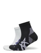 2Ppk Cushion Run Quarter Sock Sport Socks Regular Socks Black Asics
