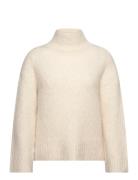 Slfgabella Ls Knit High-Neck Noos Tops Knitwear Turtleneck Cream Selec...