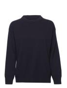 D1. Superfine Lambswool C-Neck Tops Knitwear Jumpers Navy GANT