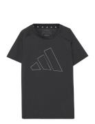 G Tr-Es Bl T Sport T-shirts Short-sleeved Black Adidas Sportswear