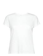 Soft Texture Tee Sport T-shirts & Tops Short-sleeved White Casall