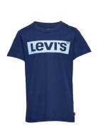 Levi's® Short Sleeve Box Tab Tee Tops T-shirts Short-sleeved Blue Levi...
