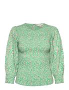 Sefikapw Bl Tops Blouses Long-sleeved Green Part Two