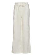 Kogcaro Pb Wide Linen Bl Pant Pnt Bottoms Trousers Cream Kids Only