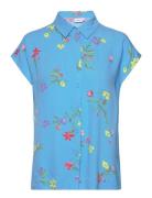 Nupayana Sleeveless Shirt Tops Shirts Short-sleeved Blue Nümph