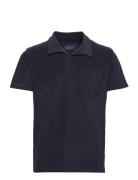 Terry Ss Pique Tops Polos Short-sleeved Navy GANT