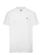 Ace Performance Zip Polo Sport T-shirts Short-sleeved White Björn Borg
