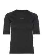 Borg Running Seamless T-Shirt Tops T-shirts & Tops Short-sleeved Black...