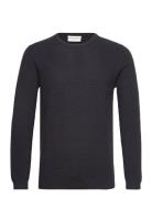 Bs Hebert Regular Fit Knitwear Tops Knitwear Round Necks Navy Bruun & ...