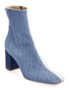 Classic Bootie Shoes Boots Ankle Boots Ankle Boots With Heel Blue Apai...