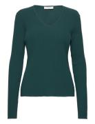 Viscose Pullover Tops Knitwear Jumpers Green Rosemunde