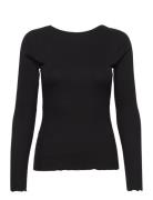 Florine L/S Top Tops T-shirts & Tops Long-sleeved Black A-View