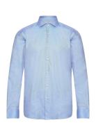 H-Hank-Spread-C6-233 Tops Shirts Business Blue BOSS