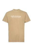 Loose T-Shirt Tops T-shirts Short-sleeved Beige Revolution