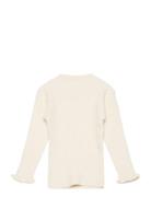 Nmfvianna Ls Slim Knit N Tops T-shirts Long-sleeved T-shirts Cream Nam...