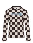 Kim Junior Checkered Longsleeve Tops T-shirts Long-sleeved T-shirts Mu...