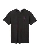 Popincourt Patch Coeur/Gots Designers T-shirts Short-sleeved Black Mai...