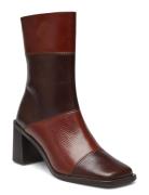 Booties Shoes Boots Ankle Boots Ankle Boots With Heel Brown Billi Bi