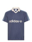 Stripe Jersey Sport T-shirts Short-sleeved Blue Adidas Originals