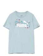 Ess+ Summer Camp Tee Sport T-shirts Short-sleeved Blue PUMA
