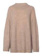 Soft Knit Sweater Tops Knitwear Jumpers Brown A Part Of The Art