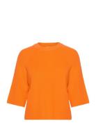 Ihboston Ms Tops Knitwear Jumpers Orange ICHI