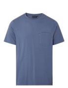 Travis Tee Tops T-shirts Short-sleeved Blue Lexington Clothing