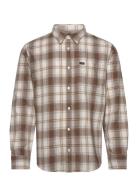 Leesure Shirt Tops Shirts Casual Brown Lee Jeans