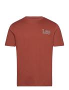 Essential Ss Tee Tops T-shirts Short-sleeved Red Lee Jeans