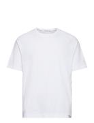 Woven Tab Tee Tops T-shirts Short-sleeved White Calvin Klein Jeans