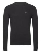 Ck Embro Badge Sweater Tops Knitwear Round Necks Black Calvin Klein Je...