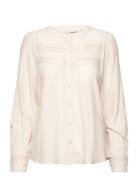 Fqsweetly-Blouse Tops Blouses Long-sleeved Cream FREE/QUENT