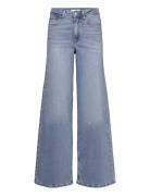Onlmadison Blush Hw Wide Dnm Cro371 Noos Bottoms Jeans Wide Blue ONLY