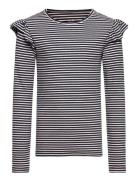 Nkftesilla Ls Slim Top Tops T-shirts Long-sleeved T-shirts Navy Name I...