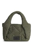 Harrietmbg Bag, Slash Puf. Bags Top Handle Bags Khaki Green Markberg