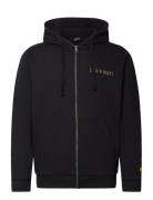 Collegiate Full Zip Hoodie Tops Sweat-shirts & Hoodies Hoodies Black L...