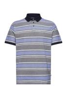 Striped Polo Tops Polos Short-sleeved Blue Tom Tailor