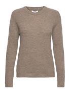 Preet-Cw - Pullover Tops Knitwear Jumpers Brown Claire Woman