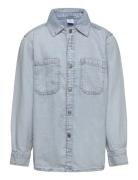 Shirt Denim Tops Shirts Long-sleeved Shirts Blue Lindex