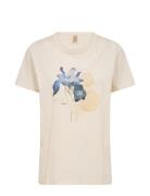 Sc-Derby Fp Tops T-shirts & Tops Short-sleeved Cream Soyaconcept