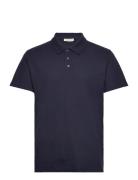 Cftristan 0146 Waffle Polo Shirt Tops Polos Short-sleeved Navy Casual ...