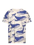Tshirt Over D Whale Tops T-shirts Short-sleeved Blue Lindex